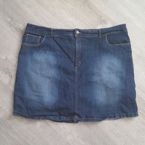 croft and barrow plus size jean skirts